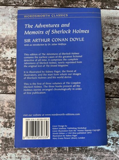 An image of a book by Sir Arthur Conan Doyle - The Adventure and Memoirs of Sherlock Holmes