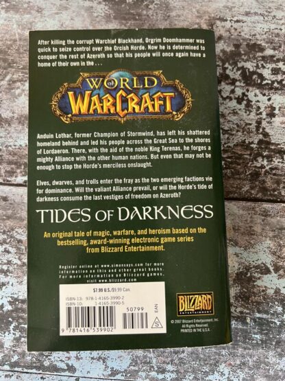 An image of a book by Aaron Rosenberg - World of Warcraft: Tides of Darkness
