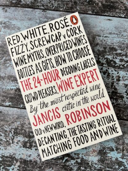 An image of a book by Janice Robinson - The 24 Hour Wine Expert