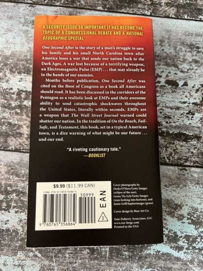 An image of a book by William R Forstchen - One Second After