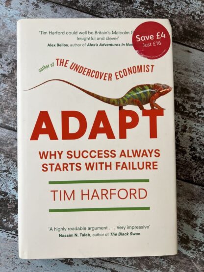 An image of a book by Tim Hartford - Adapt