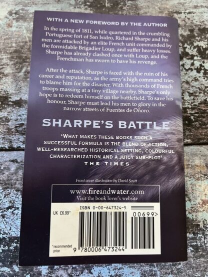 An image of a book by Bernard Cornwell - Sharpe's Battle