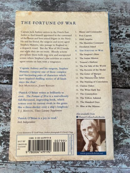 An image of a book by Patrick O'Brian - The Fortune of War