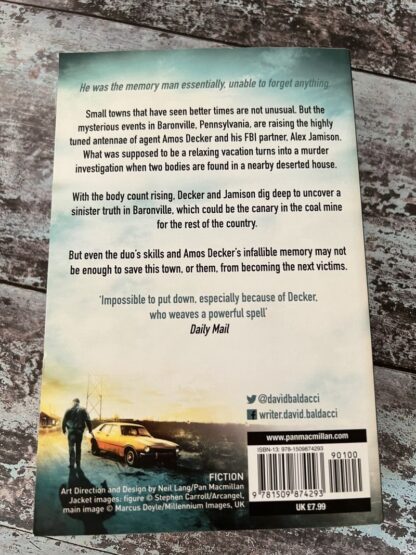An image of a book by David Baldacci - The Fallen