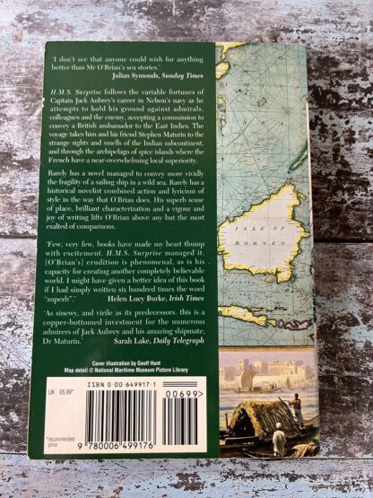 An image of a book by Patrick O'Brian - HMS Surprise
