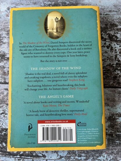 An image of a book by Carlos Ruiz Zafón - The Prisoner of Heaven