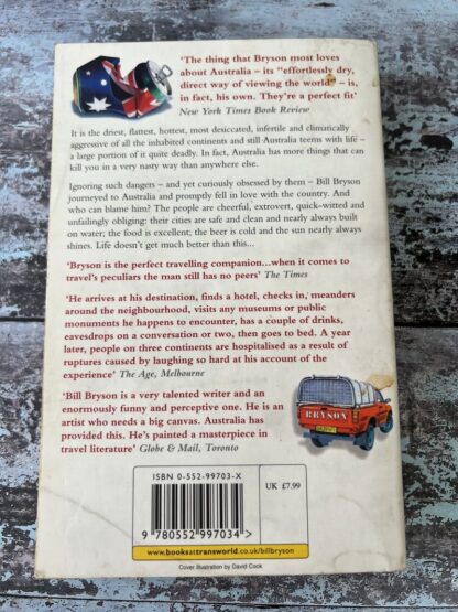 An image of a book by Bill Bryson - Down Under