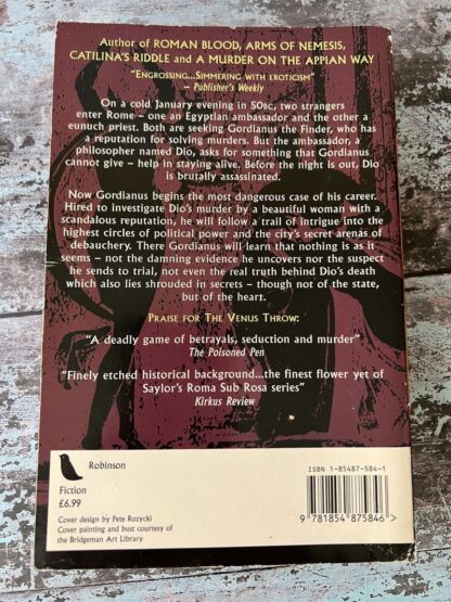 An image of a book by Steven Saylor - The Venus Throw