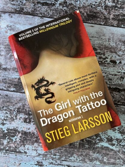 An image of a book by Stieg Larsson - The girl with the dragon tattoo