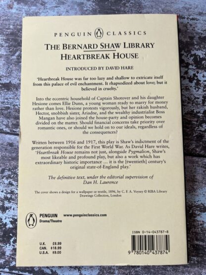 An image of a book by Bernard Shaw - Heartbreak House