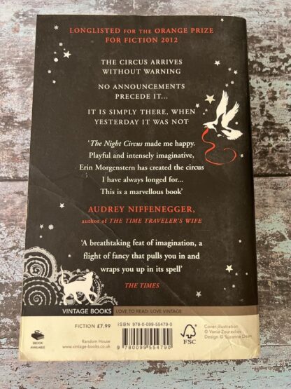 An image of a book by Erin Morgenstern - The Night Circus