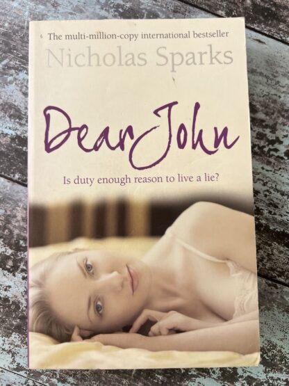 An image of a book by Nicholas Sparks - Dear John