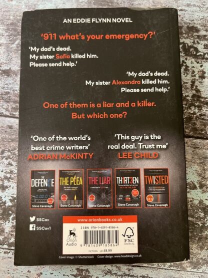 An image of a book by Steve Cavanagh - Fifty Fifty