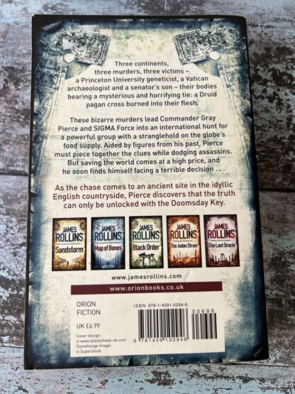 An image of a book by James Rollins - The Doomsday Key