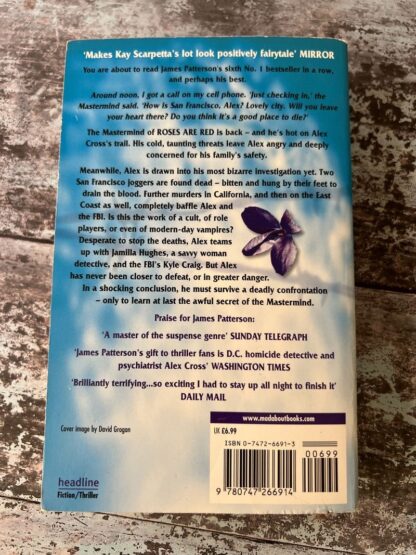 An image of a book by James Patterson - Violets are blue