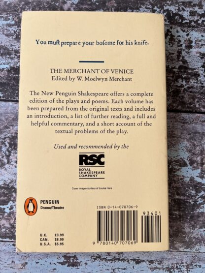 An image of a book by William Shakespeare - The Merchant of Venice