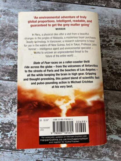An image of a book by Michael Crichton - State of fear