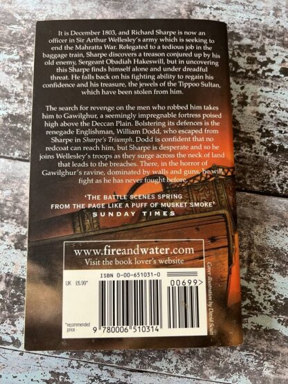 An image of a book by Bernard Cornwell - Sharpe's Fortress