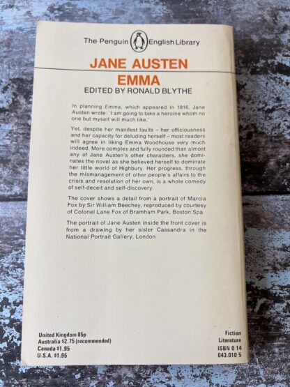 An image of a book by Jane Austen - Emma