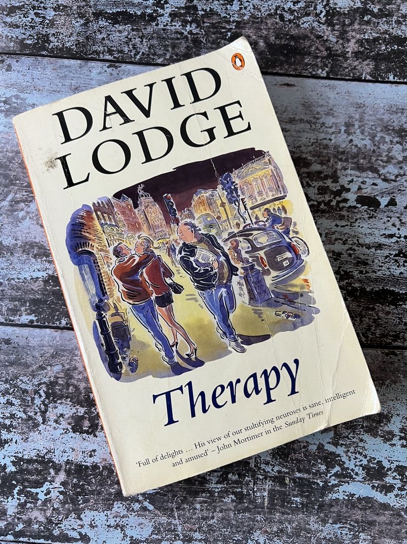 An image of a book by David Lodge - Therapy