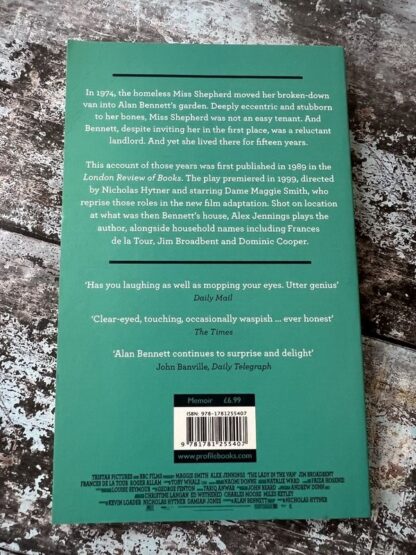 An image of a book by Alan Bennett - The Lady in the Van