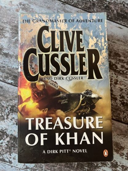 An image of a book by Clive Cussler - Treasure of Khan