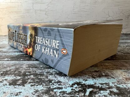 An image of a book by Clive Cussler - Treasure of Khan