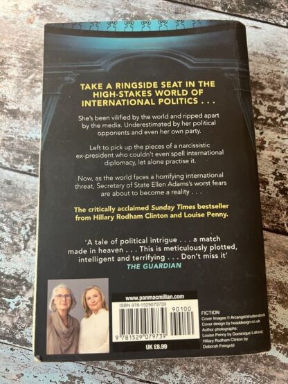 An image of a book by Louise penny and Hilary Clinton - State of Terror