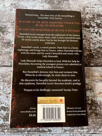 An image of a book by Thomas Harris - Hannibal Rising