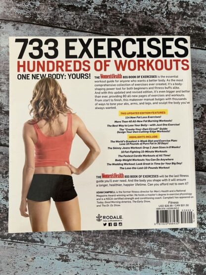 An image of the book by Adam Campbell - The Women's Health Big Book of Exercises