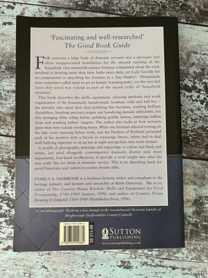 An image of the book by Pamela A Sambrook - The Country House Servant