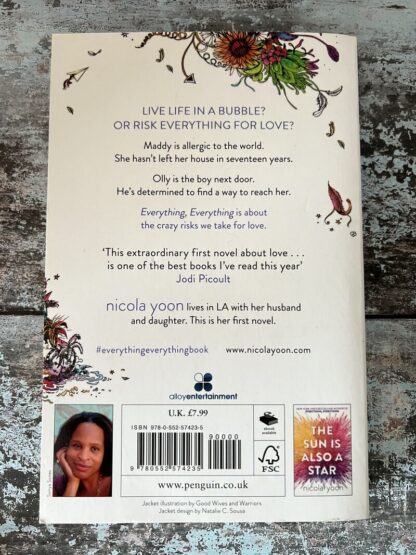 An image of a book by Nicola Yoon - Everything Everything