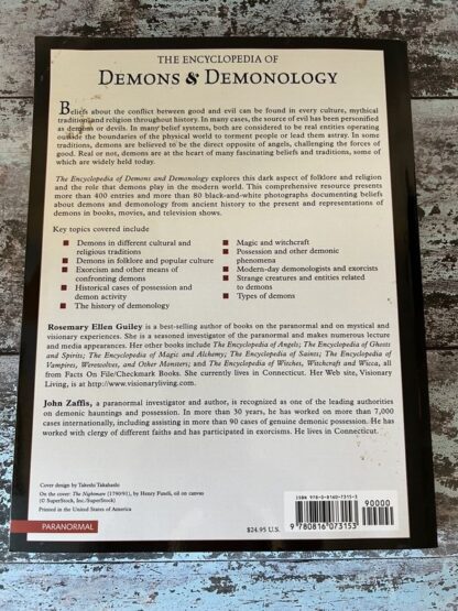 An image of the book Demons and Demonology by Rosemary Ellen Guiley