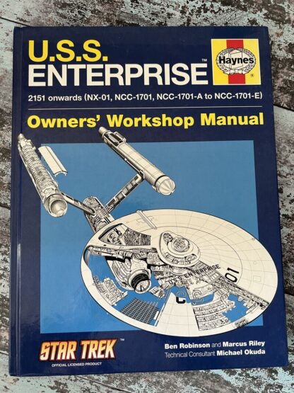 An image of the book USS Enterprise Owners' Workshop Manual by Ben Robinson and Marcus Riley