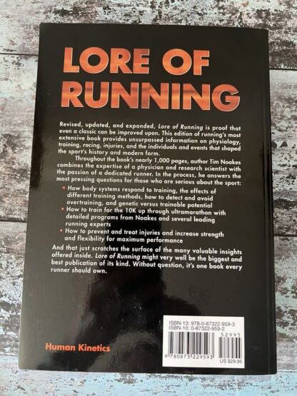 An image of the book Lore of Running by Tim Noakes