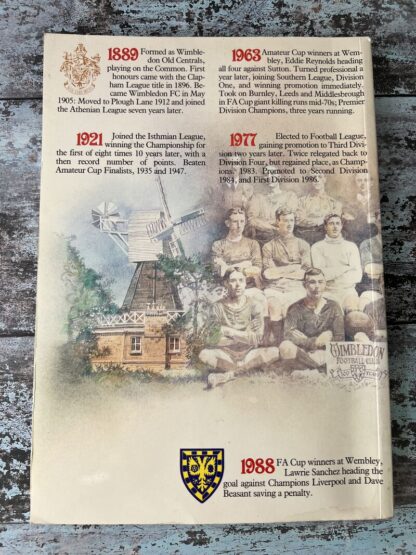 An image of a book Wimbledon FC Centenary 1889-1989
