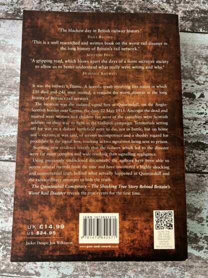 An image of a book by Jack Richards and Adrian Searle - The Quintinshill Conspiracy
