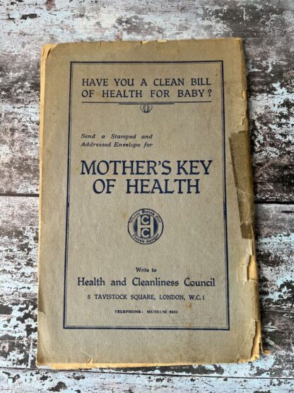 To Mothers and Fathers: How to keep yourselves and your children well and strong (CC0004)