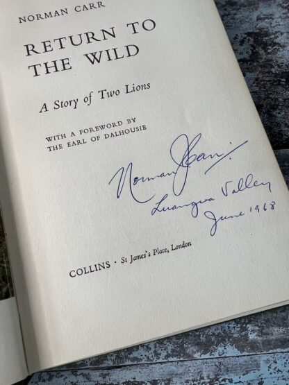 A image of the book Return to the Wild by Norman Carr