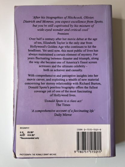 An image of the book Elizabeth Taylor by Donald Spoto