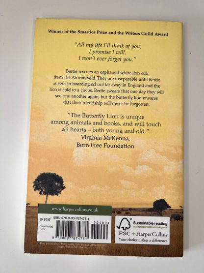 An image of the book The Butterfly Lion by Michael Morpurgo