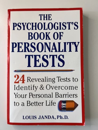 An image of the book The Psychologist's Book of Personality Tests by Louis Janda