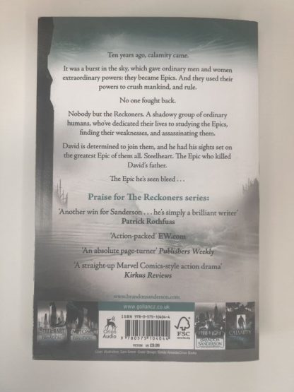 An image of the book Steelheart by Brandon Sanderson