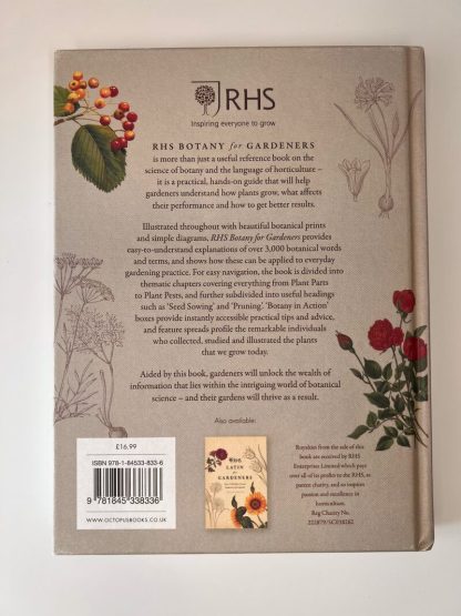 An image of the book RHS Botany for Gardeners by Dr Ross Bayton and simon Maughan