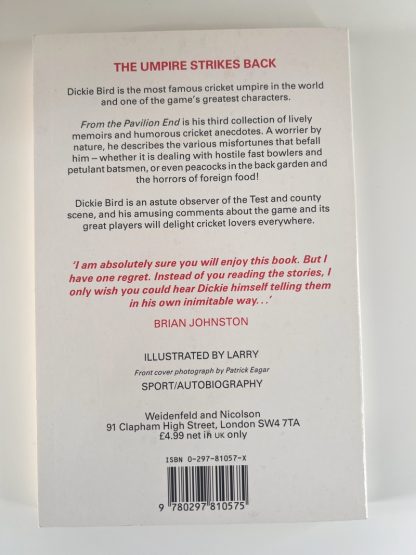 An image of the book From the Pavilion End by Dickie Bird