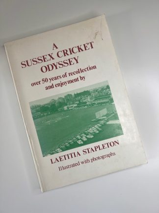 An image of the book A Sussex Cricket Odyssey by Laetitia Stapleton