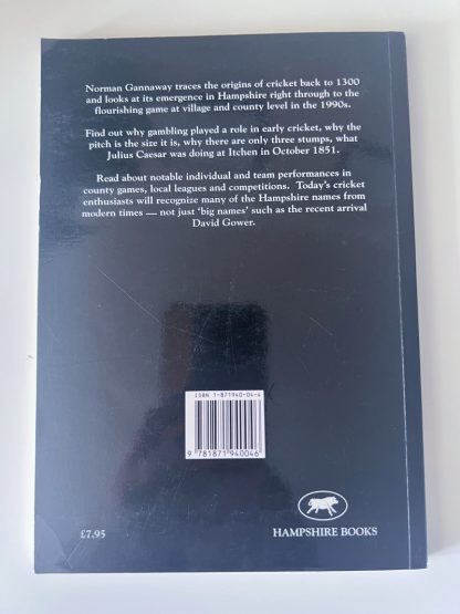 An image of the book A History of Cricket in Hampshire by Norman Gannaway