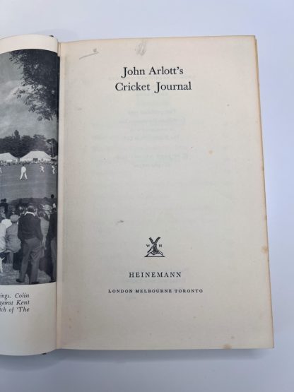 An image of the book John Arlott's Cricket Journal by John Arlott