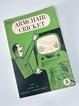 An image of the book Armchair Cricket by Brian Johnston and Roy Webber