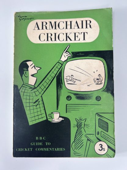 An image of the book Armchair Cricket by Brian Johnston and Roy Webber